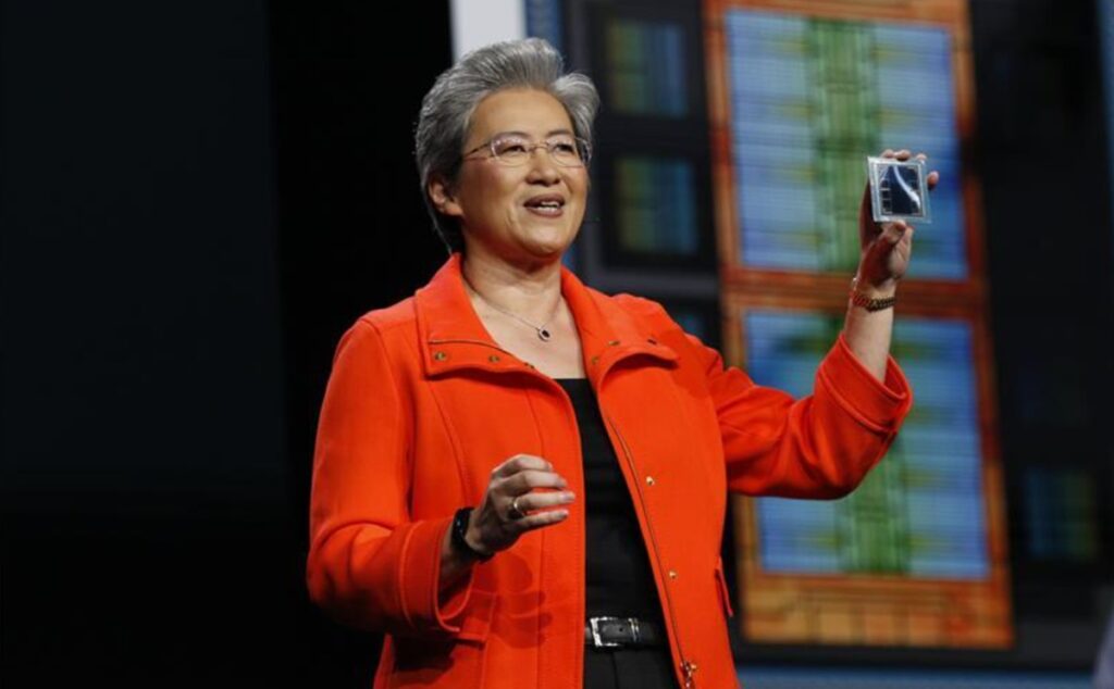 Lisa Su, CEO of AMD, at Advancing AI event.