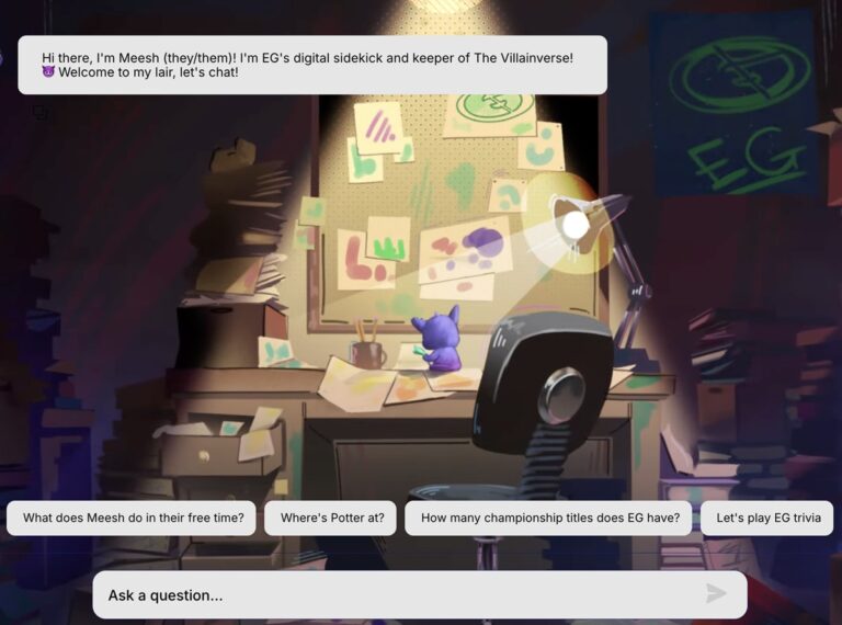 Evil Geniuses and Theta Labs have created an AI avatar chatbot based on Meesh.
