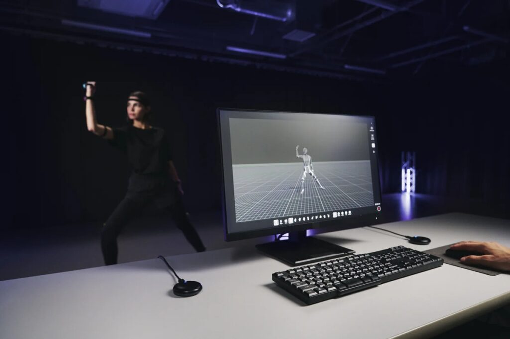 Sony's Mocopi Professional and XYN Motion Studio software enables real-time tracking.