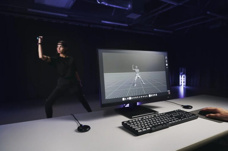 Sony's Mocopi Professional and XYN Motion Studio software enables real-time tracking.