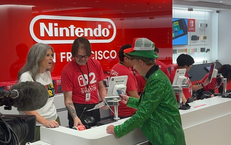 Dean, 15, from the mid-peninsula, bought the first Nintendo Switch 2 in San Francisco.