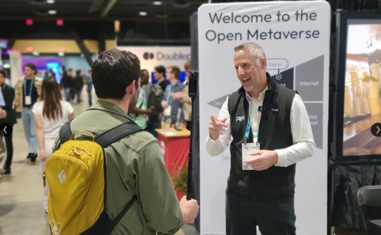Sean Mann, CEO of RP1, at Augmented World Expo 2025.