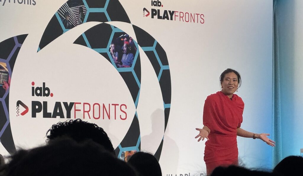 Zoe Soon speaks at IAB Playfronts in New York last week.