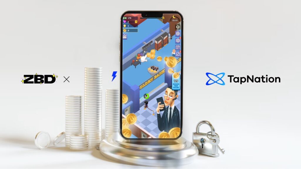 ZBD embeds real-money rewards into TapNation’s Idle Bank