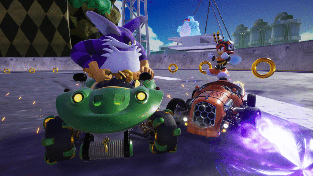 Big the Cat in Sonic Racing: Crossworlds