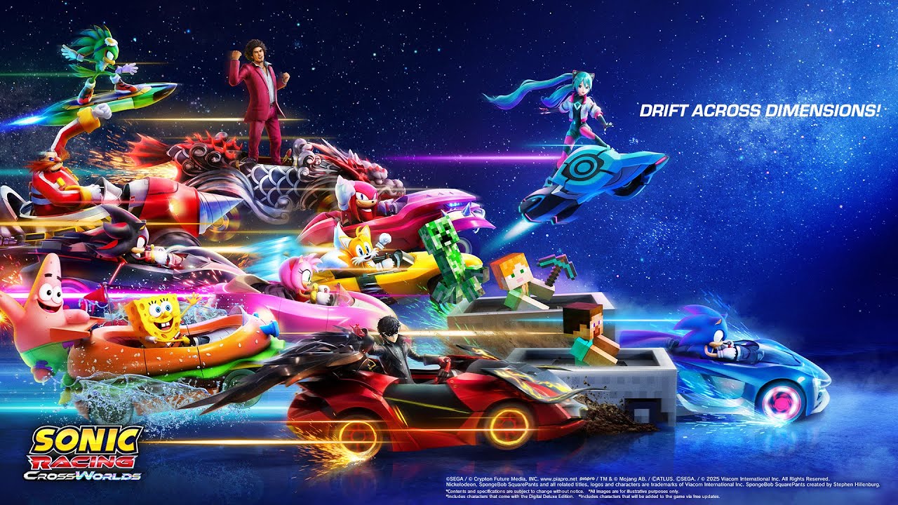 Sonic Racing: CrossWorlds character key art