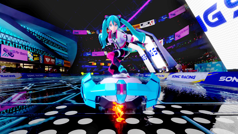 Hatsune Miku in Sonic Racing: CrossWorlds