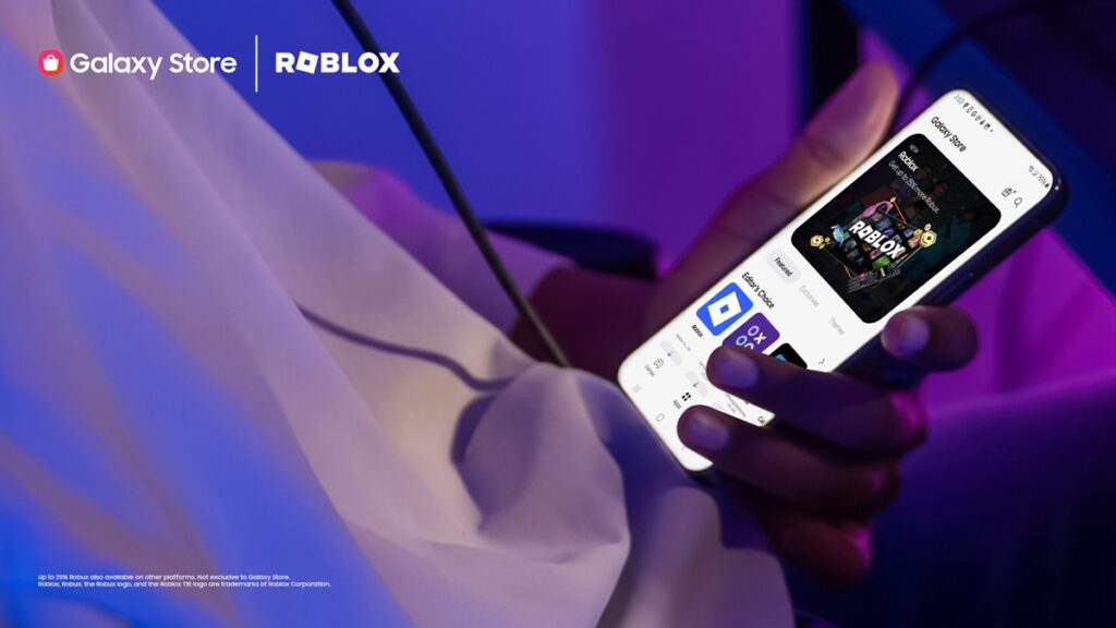 Roblox joins Samsung Galaxy Store with 25% bonus