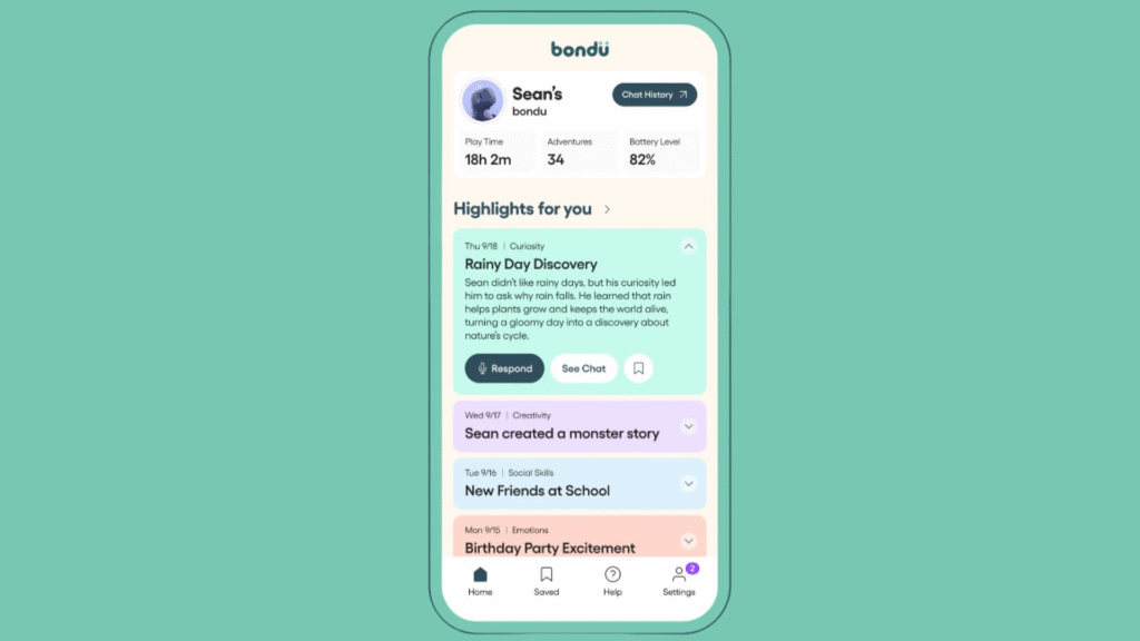 bondu app privacy