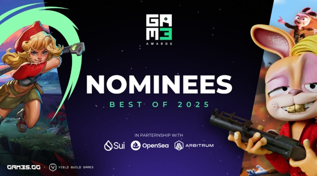 Gam3s.gg unveils nominees for best Web3 games of 2025
