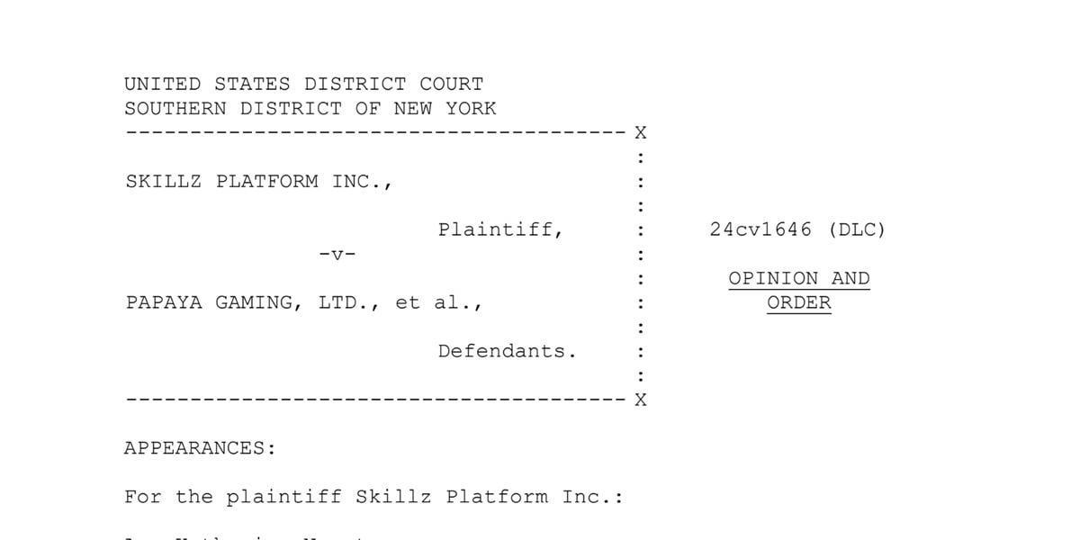 Skillz wins $420M judgment in lawsuit against Papaya alleging bot fraud in multiplayer games