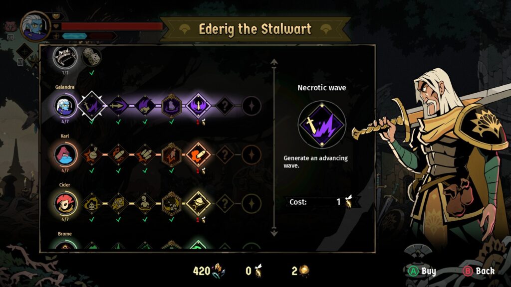 Absolum upgrades