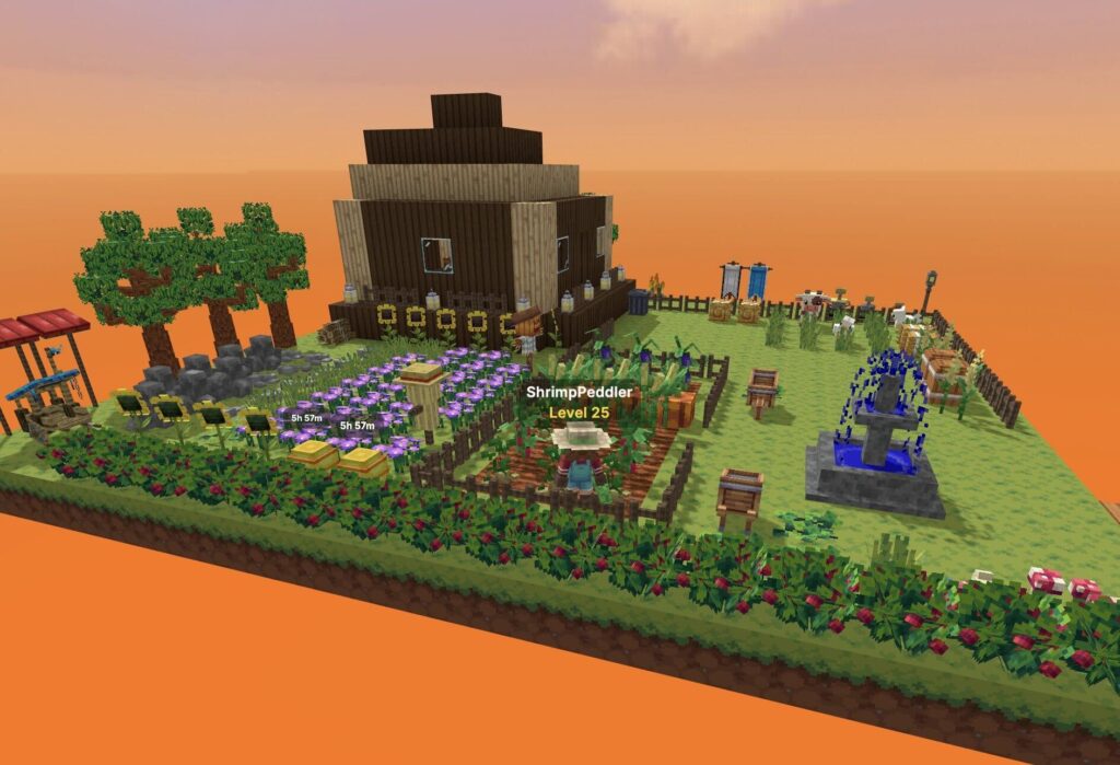 Sky Garden is a popular game on Hytopia.