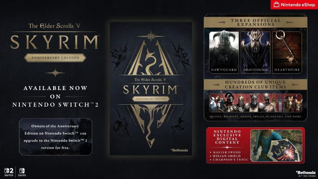 Skyrim Switch 2 Anniversary Edition
