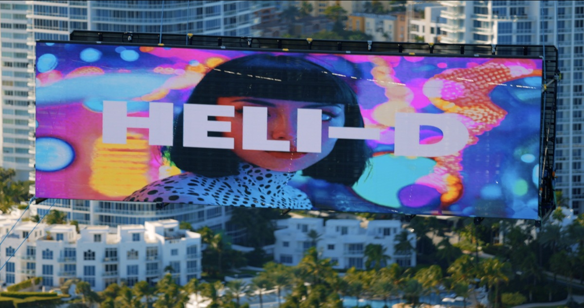 Remarkable Media's Heli-D will fly a giant electronic display in the sky above the Super Bowl