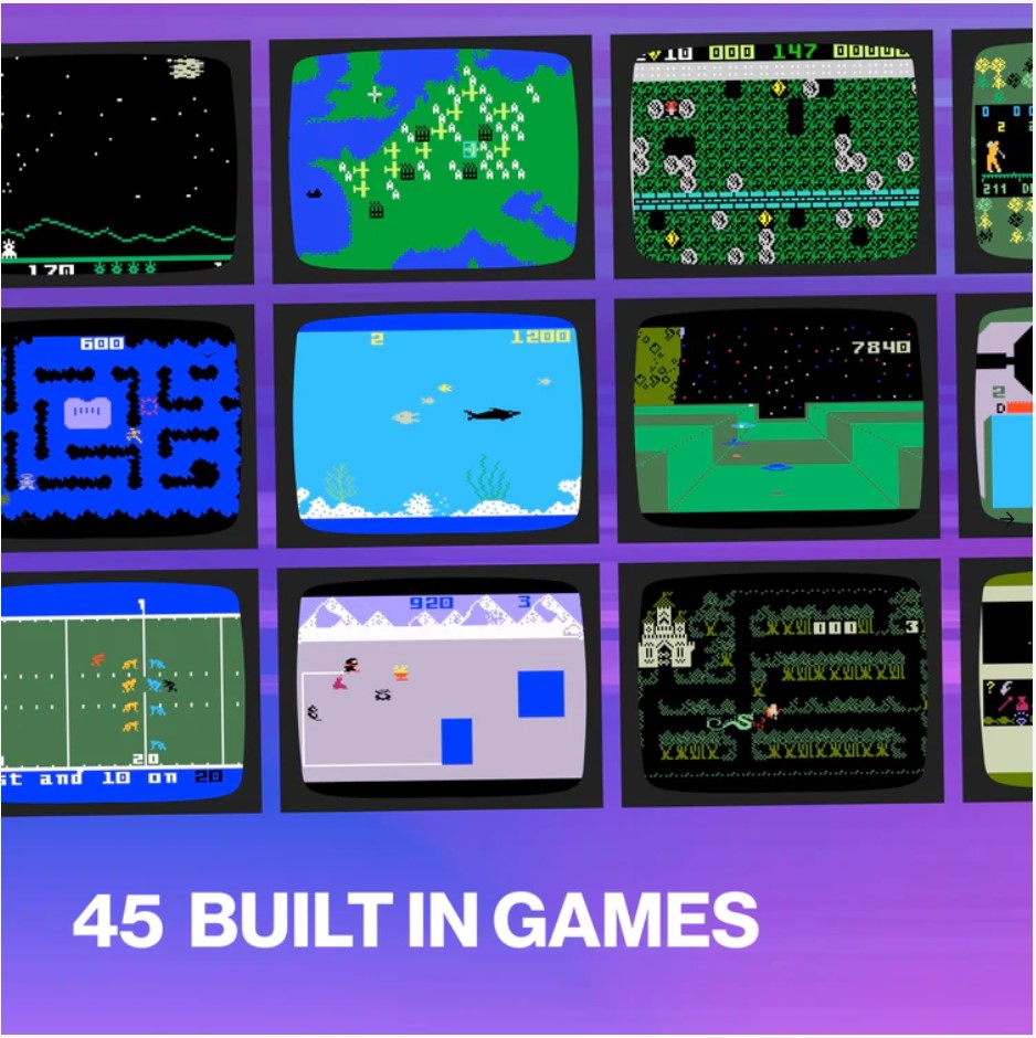 The Intellivision Sprint comes with 45 games pre-installed. Source: Atari