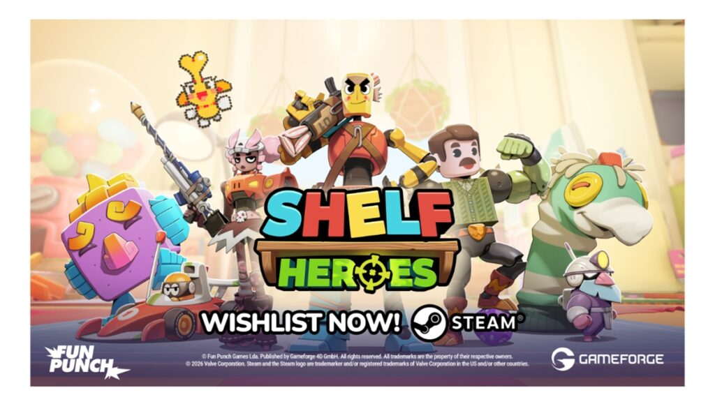 Gameforge unveils Shelf Heroes FPS roguelite