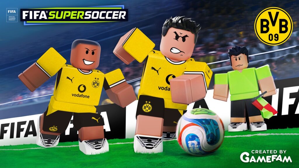 Gamefam teams with Borussia Dortmund for FIFA Super Soccer on Roblox