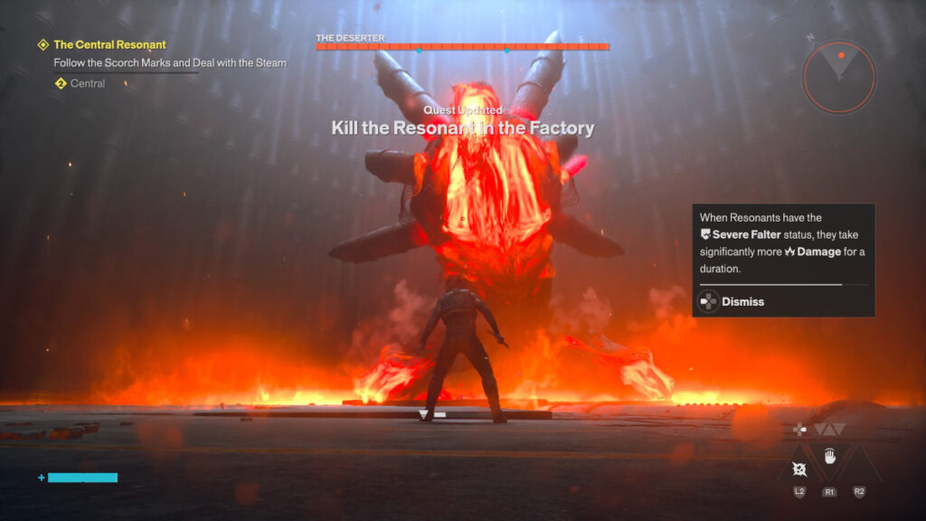 Resonant boss
