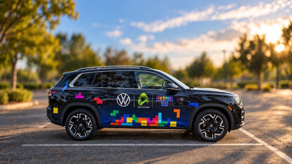 Tetris makes North American in-car debut at NY Comic Con with Volkswagen, AirConsole